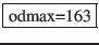 \fbox{odmax=163}